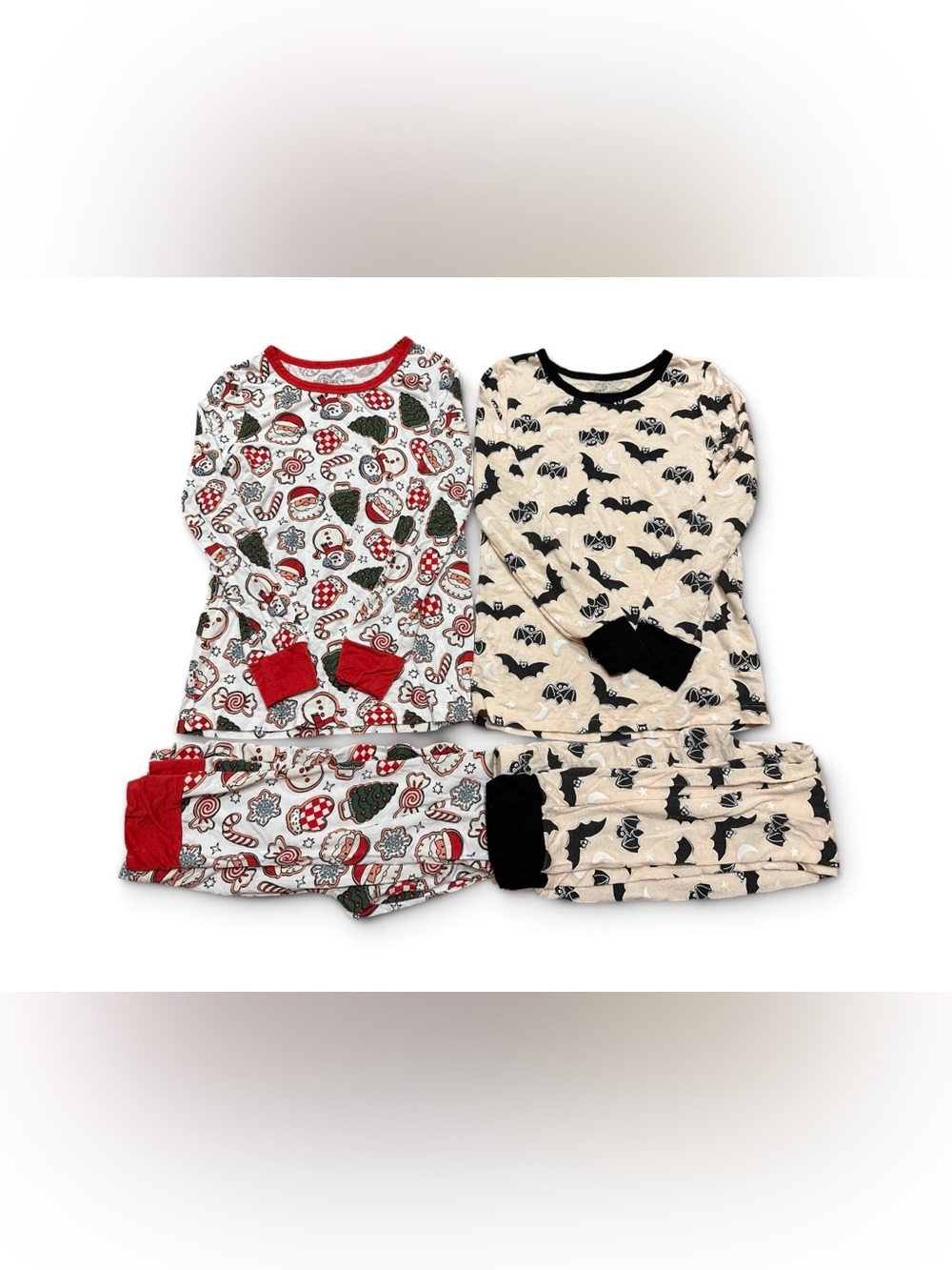 Caden Lane Bamboo Pajama Holiday Bundle Boys Girls Size 7/8